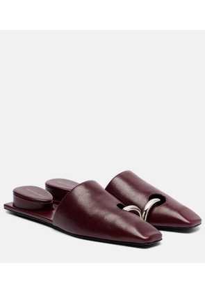 Tory Burch Pierced leather mules