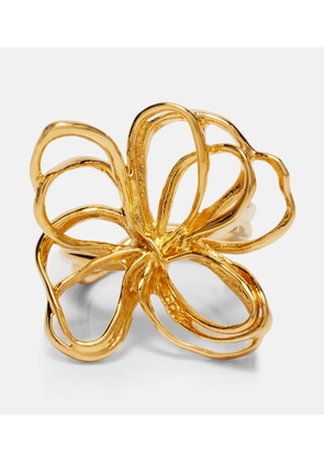 Oscar de la Renta Threaded Flower ring