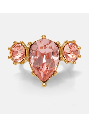 Oscar de la Renta Crystal-embellished ring
