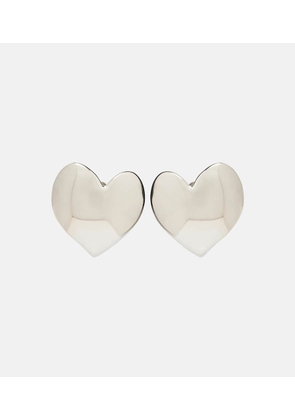 Oscar de la Renta Heart clip-on earrings