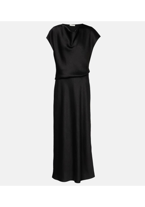 Vince Draped satin maxi dress