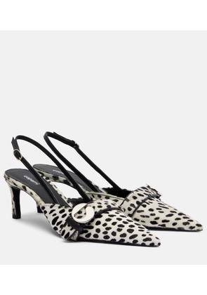 Coperni Belt 65 calf hair slingback pumps
