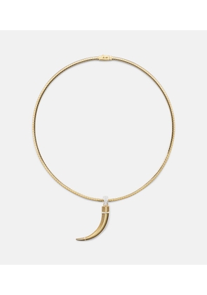 FoundRae 18kt gold necklace with diamonds