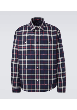 Gucci Plaid cotton shirt