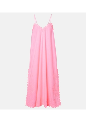 Juliet Dunn Cotton poplin midi dress