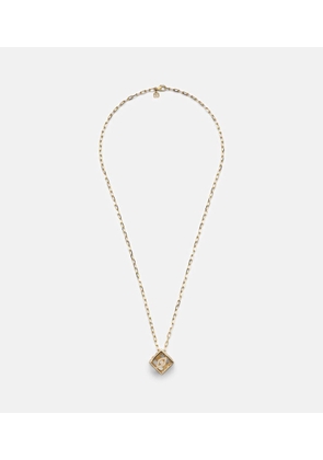 Sydney Evan 14kt gold charm necklace with diamonds