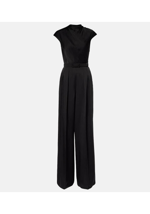 Max Mara Vespa cutout satin jumpsuit