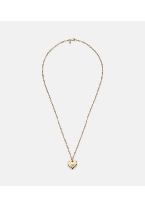 Sydney Evan Wallpaper Heart 14kt gold pendant necklace with diamonds