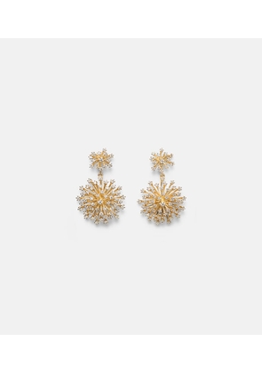Sydney Evan Burst 14kt gold drop earrings with diamonds