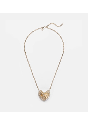 Sydney Evan Heart Large 14kt gold pendant necklace with diamonds