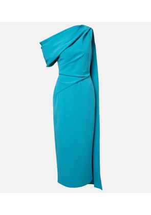 Roksanda Maite caped crepe midi dress