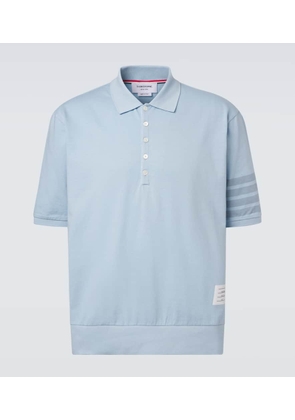 Thom Browne 4-Bar cotton jersey polo shirt