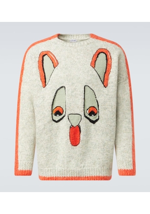Loewe x Louis Wain intarsia wool-blend sweater