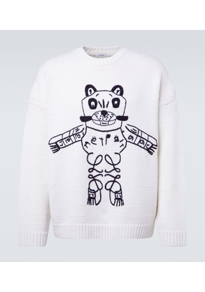 Loewe x Louis Wain embroidered wool sweater