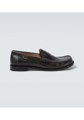 Loewe Campo leather penny loafers