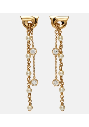 Ferragamo Gancini embellished drop earrings