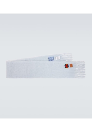 Loewe Embroidered mohair and wool scarf