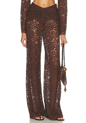 Shani Shemer Madison Pant in Espresso - Chocolate. Size L (also in M, S, XS).