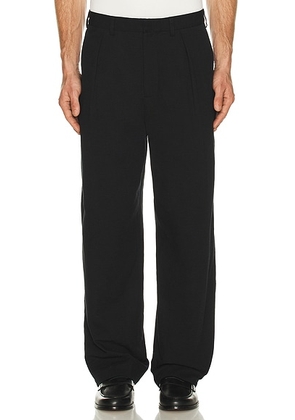 Palmes Wide Pleated Suit Trousers in Black - Black. Size 46 (also in 50, 52).