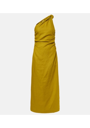 Faithfull Jomana one-shoulder linen midi dress