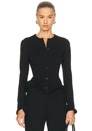 Sid Neigum Wave Hem Jacket in Black - Black. Size L (also in XS).