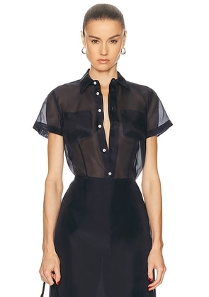 Polo Ralph Lauren Button Front Shirt in Atlantic - Navy. Size 2 (also in 4, 6, 8).