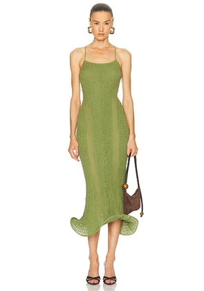TG Botanical Wendy Dress in Green - Green. Size L (also in M).