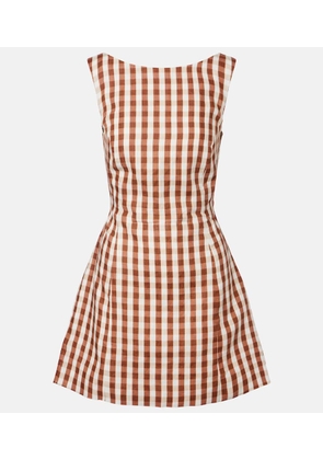Faithfull Sofia gingham linen minidress