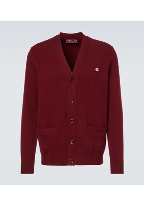 Gucci Double G wool and cashmere cardigan