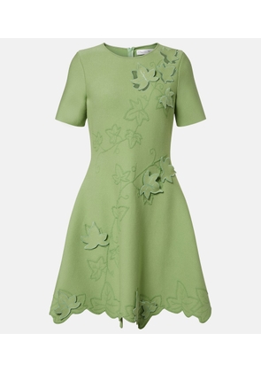 Oscar de la Renta Ivy cutout embroidered minidress