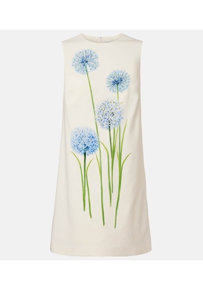 Oscar de la Renta Allium wool-blend minidress