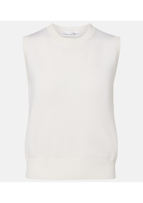 Oscar de la Renta Virgin wool sweater vest