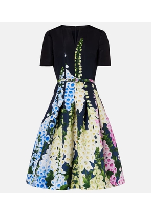 Oscar de la Renta Floral midi dress