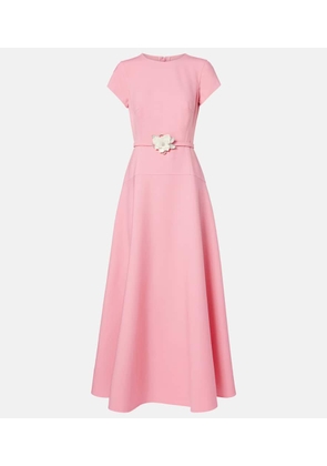 Oscar de la Renta Wool-blend maxi dress