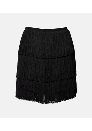 Norma Kamali Fringed miniskirt