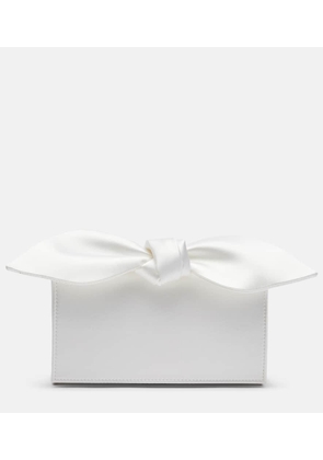 Aquazzura Bow Tie Mini satin clutch