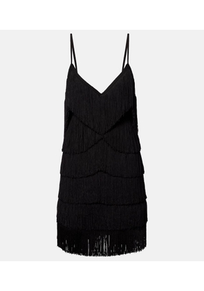 Norma Kamali Fringed minidress