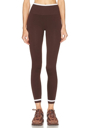 THE UPSIDE Form Seamless 25 Midi Legging in Cocoa - Brown. Size L (also in M).