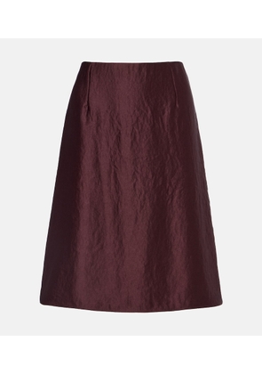 Vince Satin midi skirt