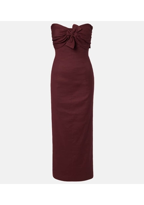 Tove Rahel linen and cotton-blend maxi dress