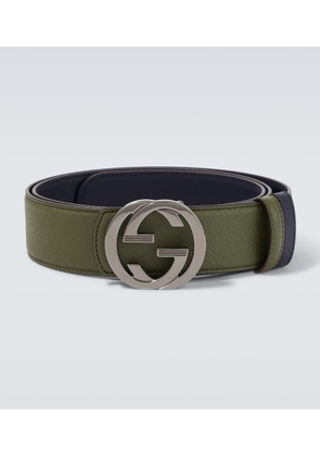 Gucci Double G reversible leather belt