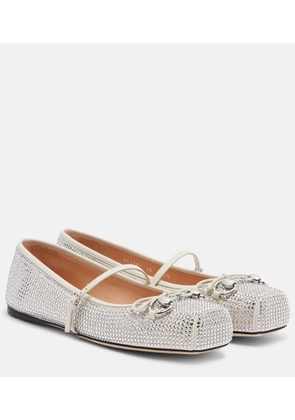 Gucci Horsebit embellished leather ballet flats