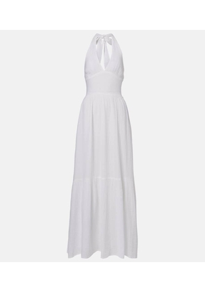 Melissa Odabash Shay halterneck cotton maxi dress