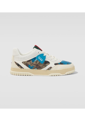 Gucci GG Canvas leather-trimmed sneakers