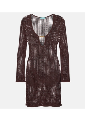 Melissa Odabash Ellis keyhole scalloped minidress