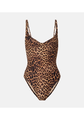 Melissa Odabash Mauritius leopard-print swimsuit