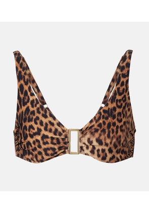 Melissa Odabash Bel Air leopard-print bikini top