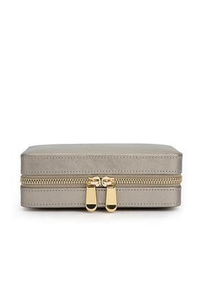 Wolf 1834 Palermo Zip Case in Pewter - Taupe. Size all.