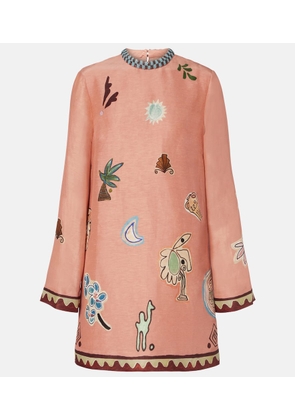 Alemais x LRNCE Laurence linen and silk minidress