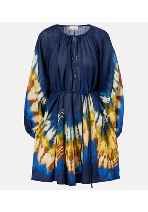 Alemais Martine printed ramie minidress